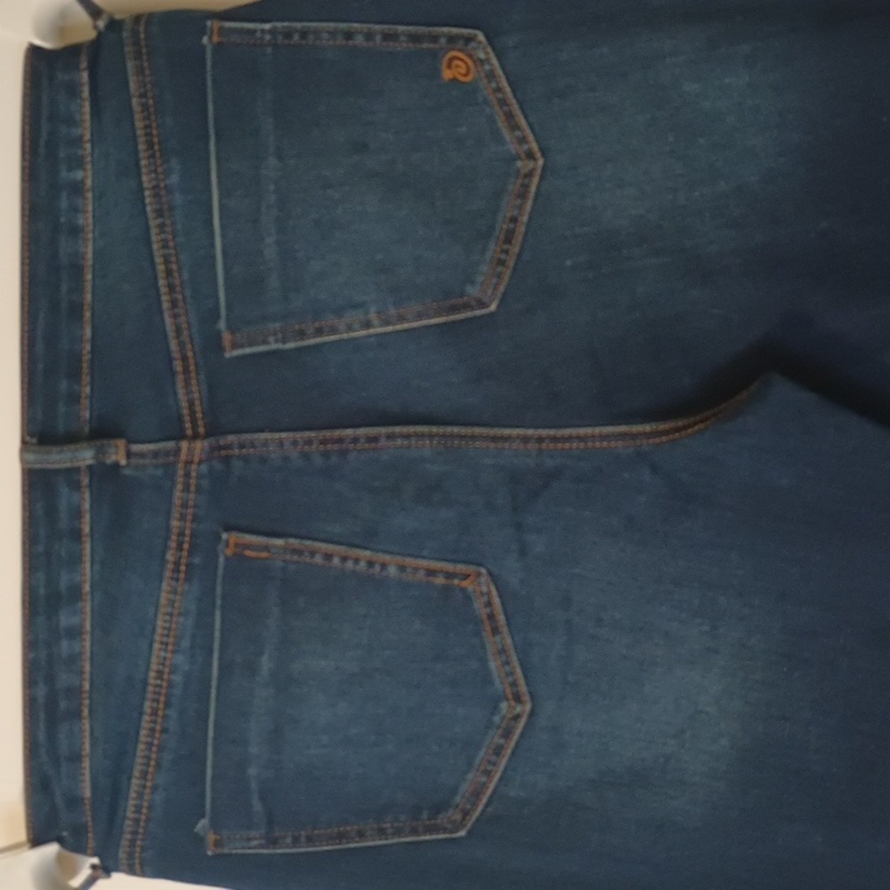 Indigo Rein Junior Size 15, Dark Denim Capri Cuffed Jeans - Picture 4 of 4